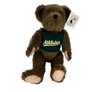 MLB Oakland Athletics Shelf Sitter Green Shirt Baseball Bear Steven Smith